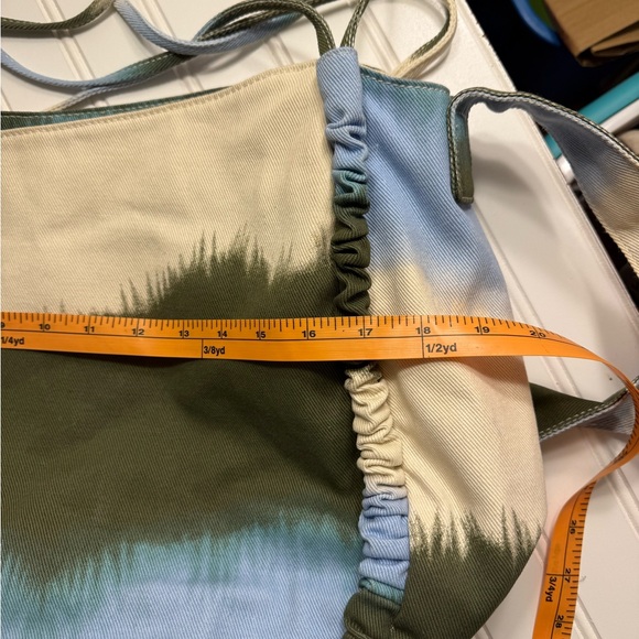 Rachel Comey Green and Blue Tie-Dye Shoulder Bag - Picture 8 of 9